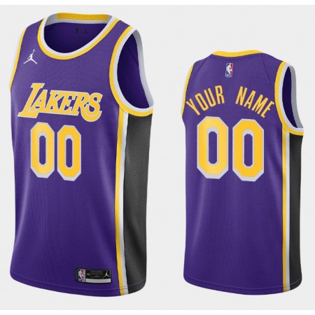 Camiseta Hombre Los Angeles Lakers Personalizadas 2020-21 Jordan Brand Statement Edition Swingman